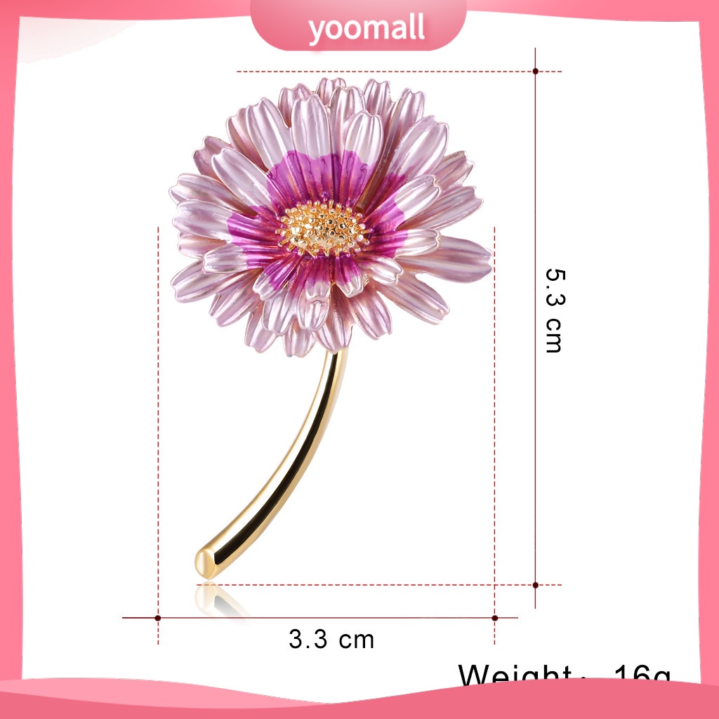 [YM] Trâm Cài Áo Bằng Hợp Kim Thân Thiện Với Môi Trường Hình Hoa