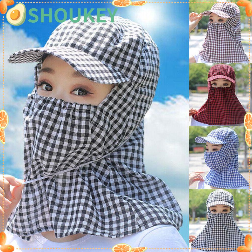 SHOUKEY Mũ Chống Nắng Bảo Vệ Mặt Và Cổ Tiện Dụng Ốp