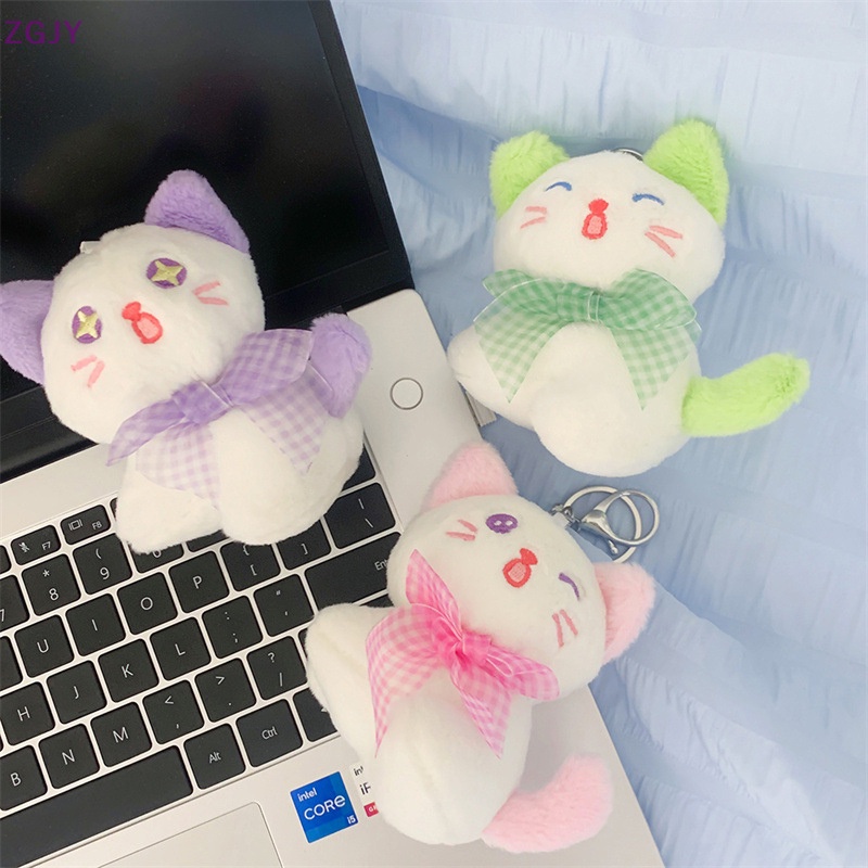 Móc Khóa Hình Mèo Nhồi Bông 12CM Dễ Thương Mới