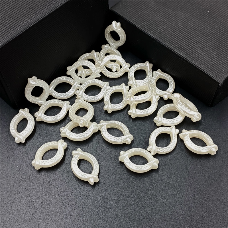 Set 30 / 100 Hạt Ngọc Trai Giả Hình Ngôi Sao / Trái Tim Làm Trang Sức Thủ Công