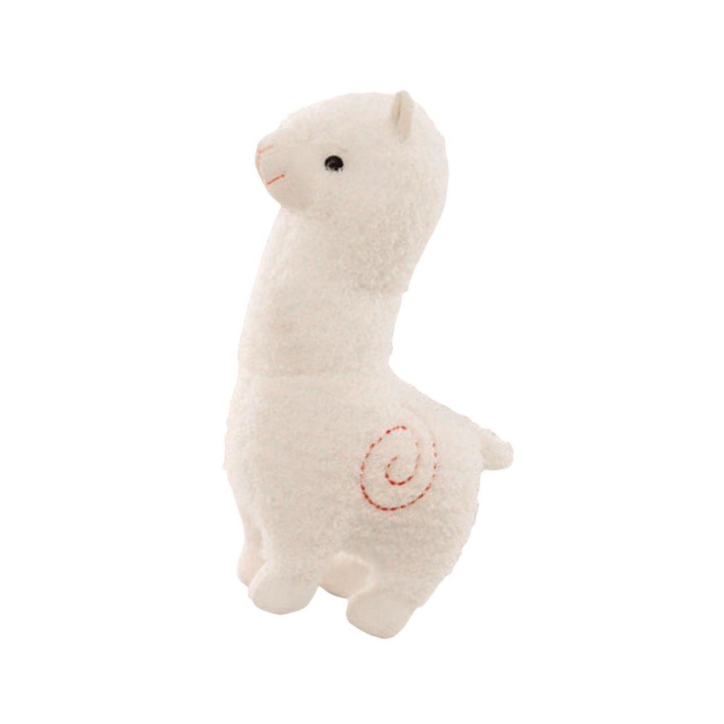Thú Nhồi Bông Hình Lạc Đà Alpaca Màu Trắng 28cm Trang Trí Phòng Khách