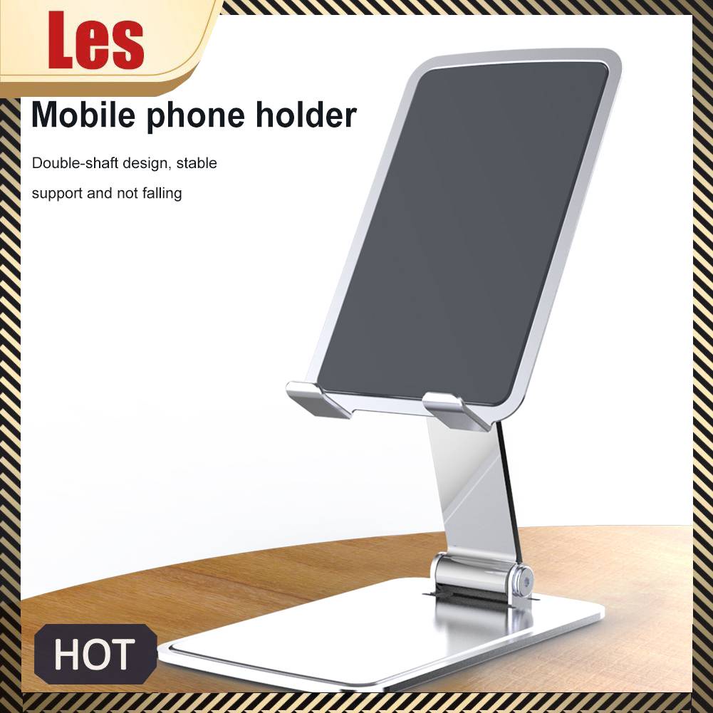 Giá Đỡ Điện Thoại / Máy Tính Bảng Bằng Kim Loại T5 Chống Trượt Có Thể Gấp Gọn Tiện
