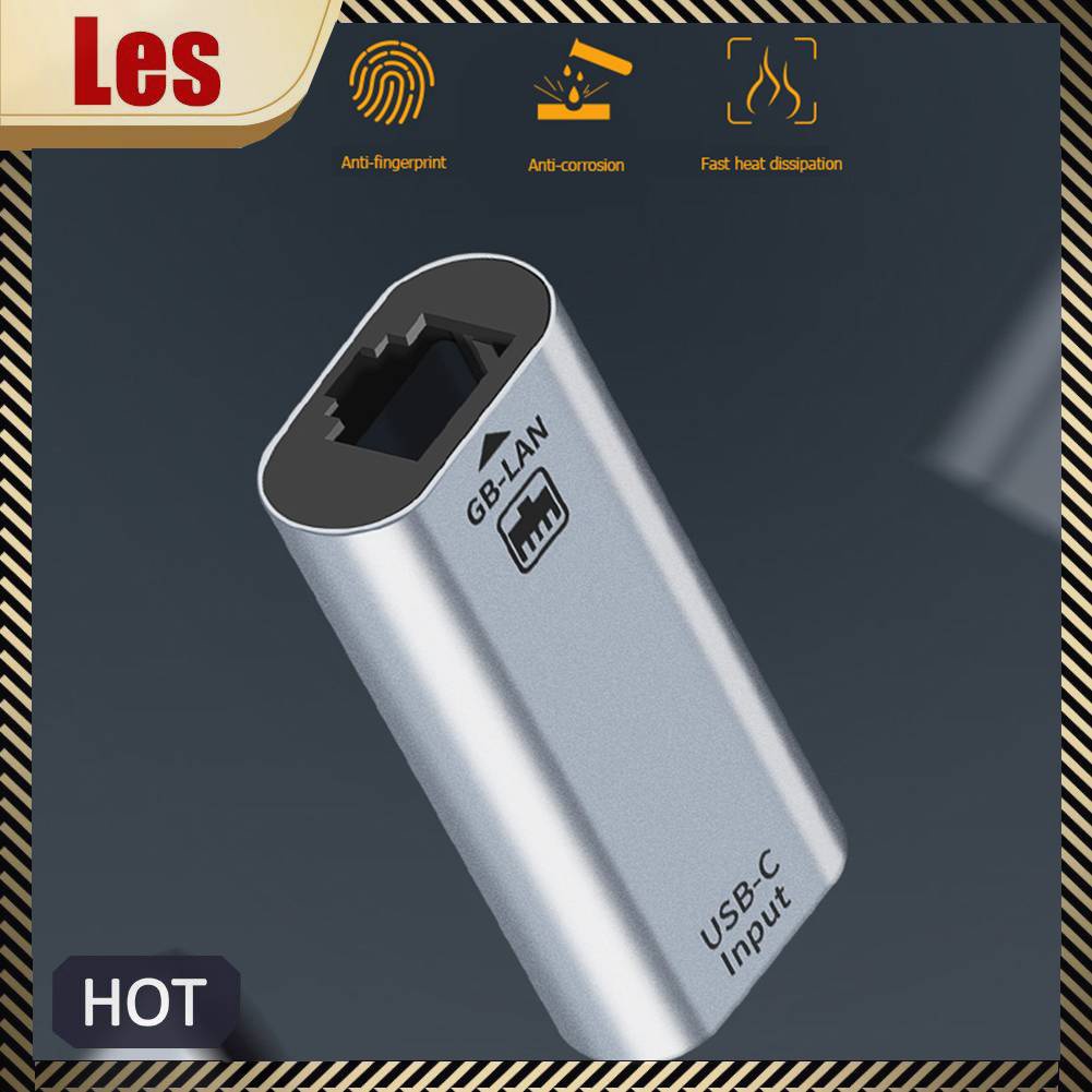 Card Mạng Cổng USB Type C Sang RJ45 Gigabit Lan Cho PC Laptop