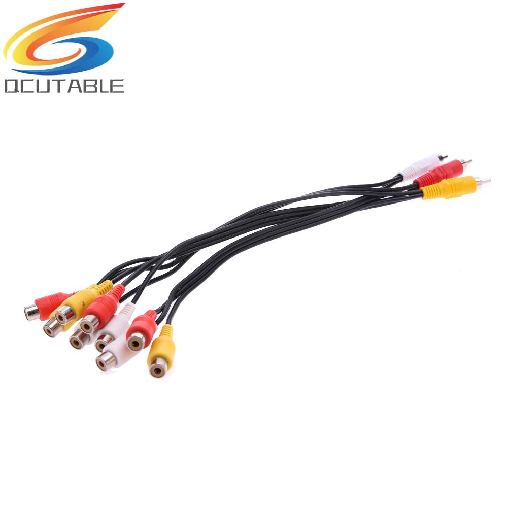 Cáp Chia Âm Thanh / Video 3 RCA ĐầU CắM Sang Lỗ CắM 9 RCA