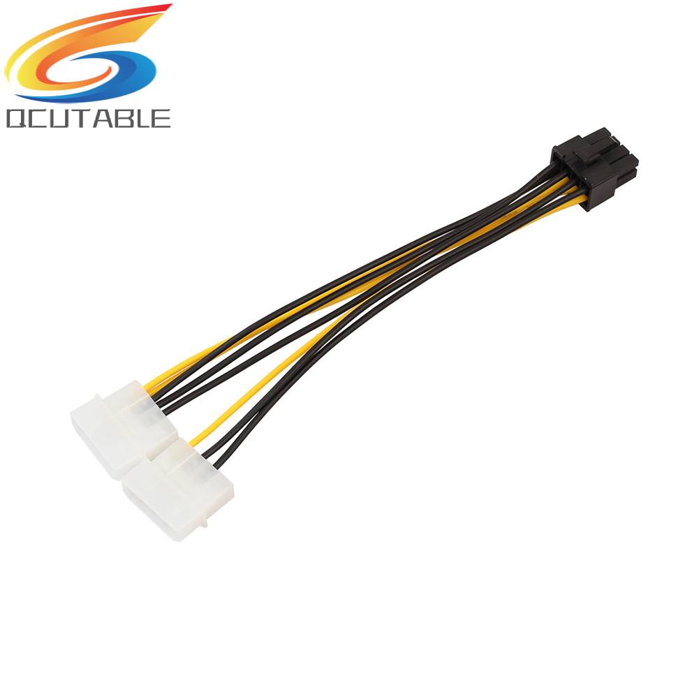 Dây Cáp Chuyển Đổi Thẻ Đồ Họa 4 Pin 18cm 8 (6 + 2) Pin Sang Dual