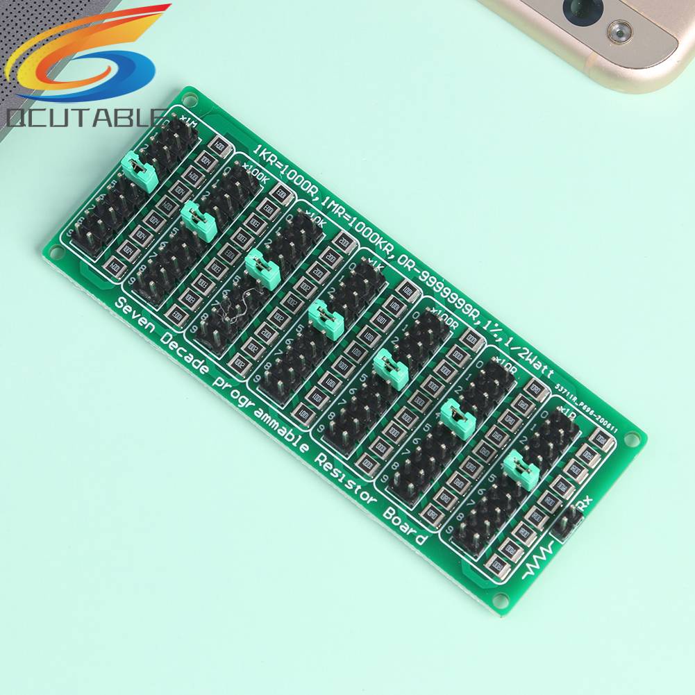 Bảng Mạch Điện Trở 7 Decade 1R-9999999Mô Đun Lập Trình R / 1R SMD Chuyên Dụng