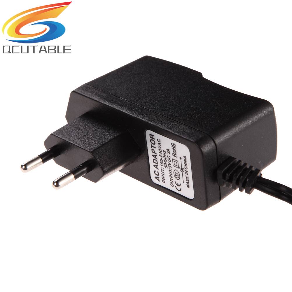 Phích Cắm Sạc EU AC 100-240V DC 5.5mm x 2.5MM 5V 2A 2000mA