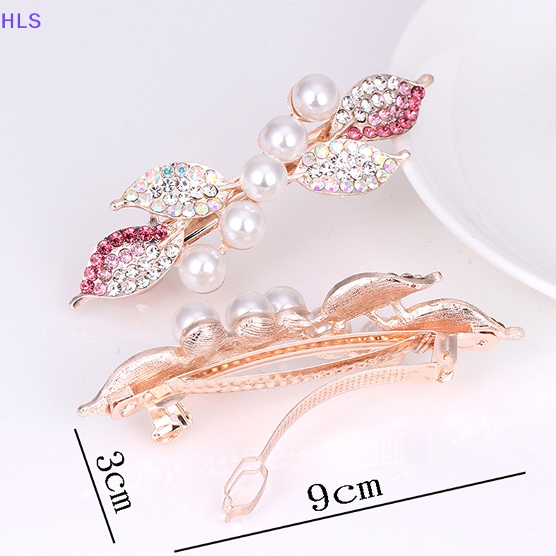 Kẹp Tóc Hình Nơ Đính Ngọc Trai Nhân Tạo Thời Trang