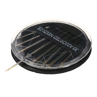 New 30pcs Hand Sewing Needles Assorted Sizes Easy Thread Big Eye Needles Set