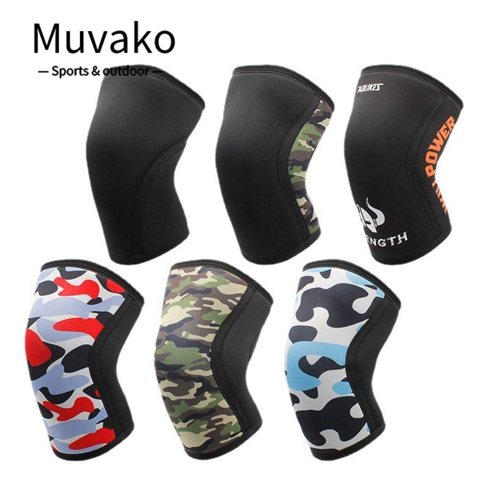 MUVAKO 1 Cặp Đai Quấn Bảo Vệ Đầu Gối Khi Nâng Tạ