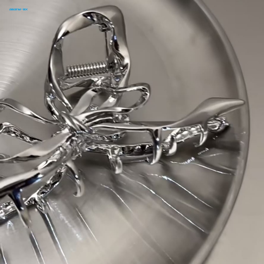 Bộ 2 Kẹp Tóc Kim Loại Dày Dặn Hình Bướm Tiện Dụng Cho Nhà Tắm / Nhà Bếp