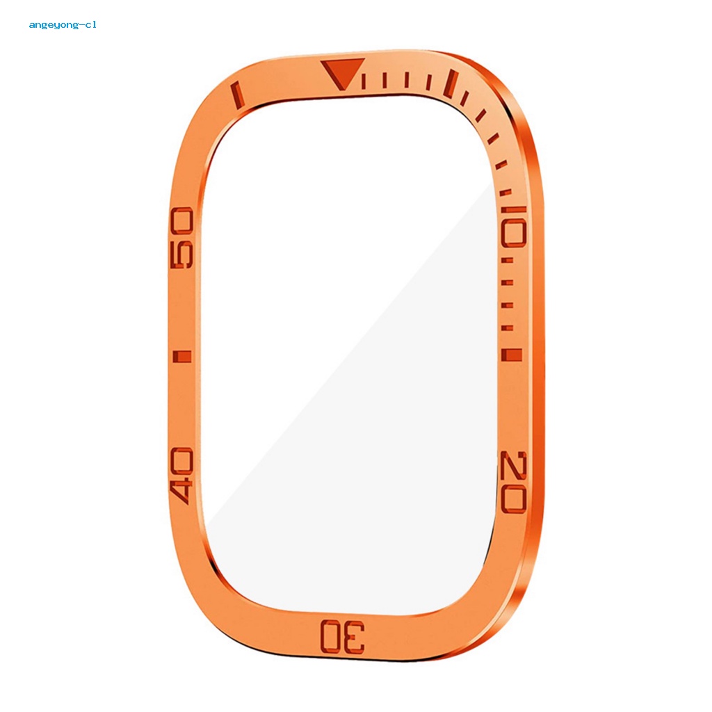 Kính Cường Lực Trong Suốt Viền Kim Loại Chống Trầy Cho Iwatch 8