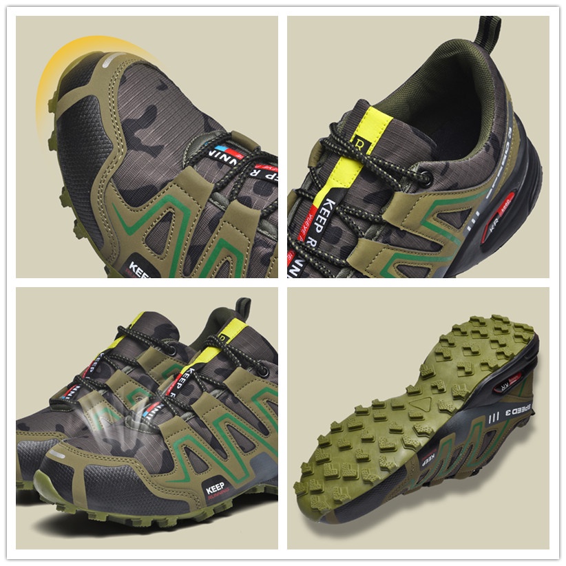 Giày Thể Thao Leo Núi Size 39-48 Gọn Nhẹ Chống Trượt / Mòn / Thấm Nước Cho Nam Túi Đeo Chéo Thiết Kế Cá Tính Thời Trang