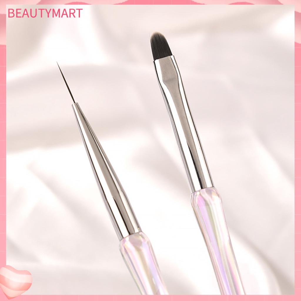 Set 12 Cọ Vẽ Móng Tay Nghệ Thuật Bằng Sợi Nylon Linh Hoạt Chống Trượt Tiện Dụng DIY