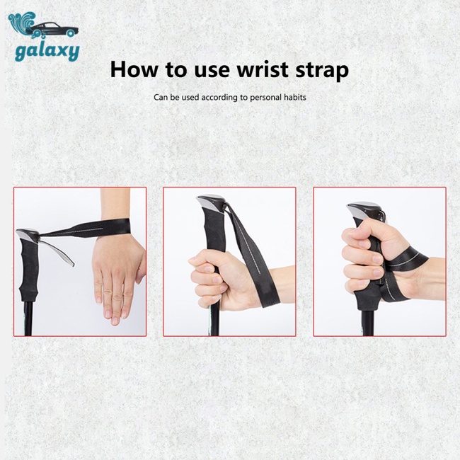 Galaxy Bộ 2 Gậy Đi Bộ 5 Khúc Gấp Gọn Thoáng Khí Thoải Mái Cho Nam Và Nữ