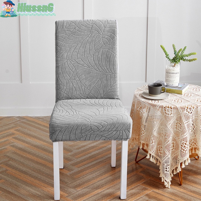 Bộ 4 Vỏ Bọc Ghế Ngồi Bàn Ăn In Họa Tiết Lá Cây Độ Co Giãn Cao Chống Thấm Nước Tiện Dụng Cho Gia Đ