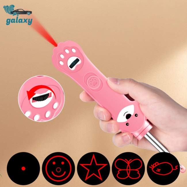 Galaxy Lược Chải Lông Huấn Luyện Thú Cưng 5 Họa Tiết Có Đèn Hồng Ngoại Sạc Usb Đa Năng