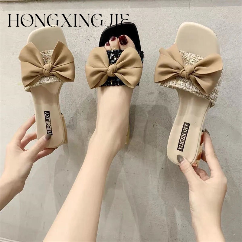 HONGXINGJIE dép sandal nữ dép đế cao Xu hướng thời trang năm 2023NEW      0621015