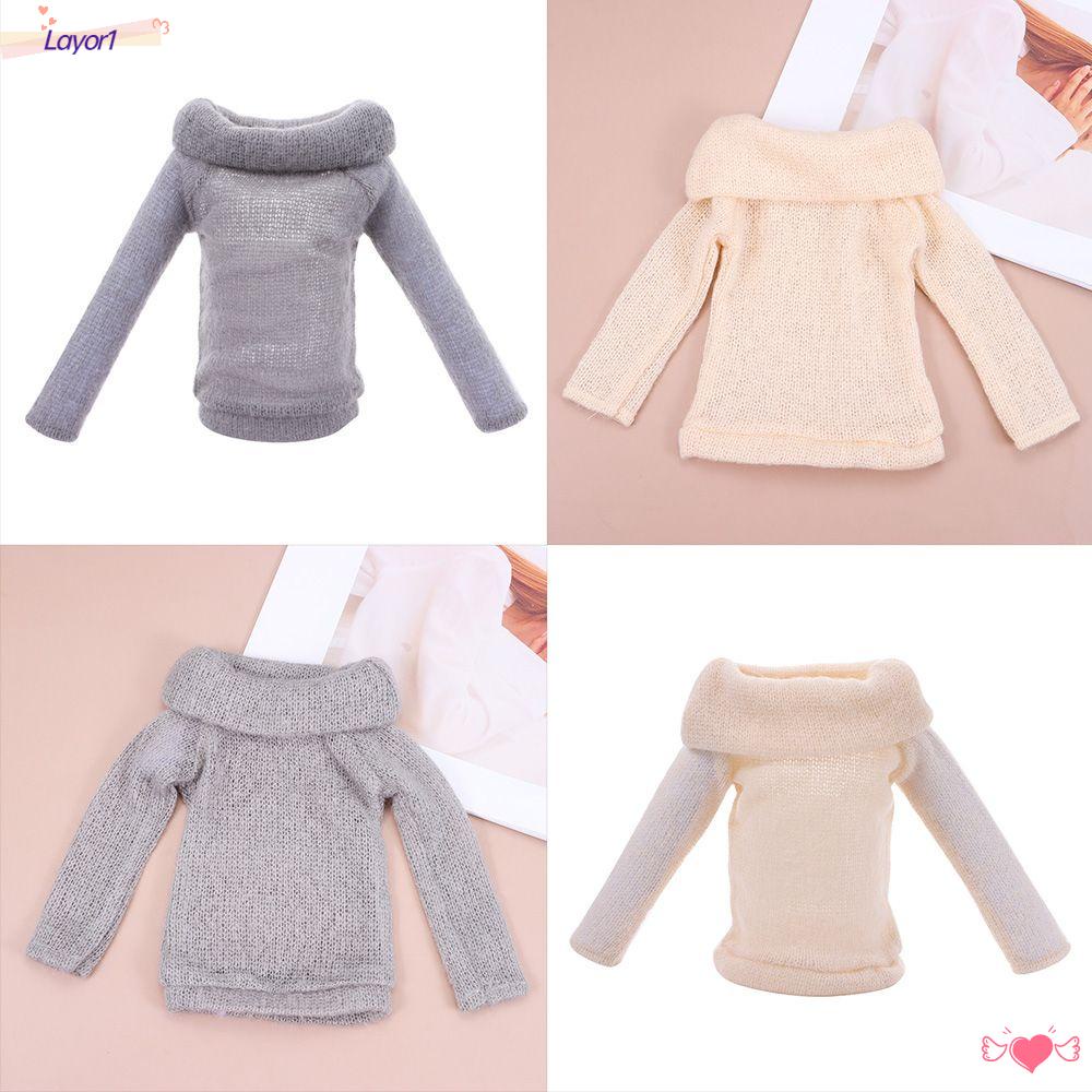 LAYOR1 Áo Sweater Dệt Kim Thủ Công Thiết Kế Mới Cho Búp Bê Tỉ Lệ 1 / 3