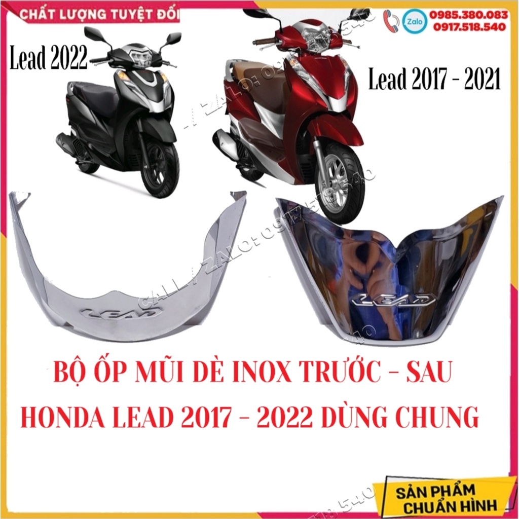 Thảm Lót Sàn (Thảm Để Chân) Inox 304 Sáng Bóng Kết Hợp Cao Su Cao Cấp Cho Honda Lead 2022 - Lead 2023 (Có Ốc Kèm Theo)