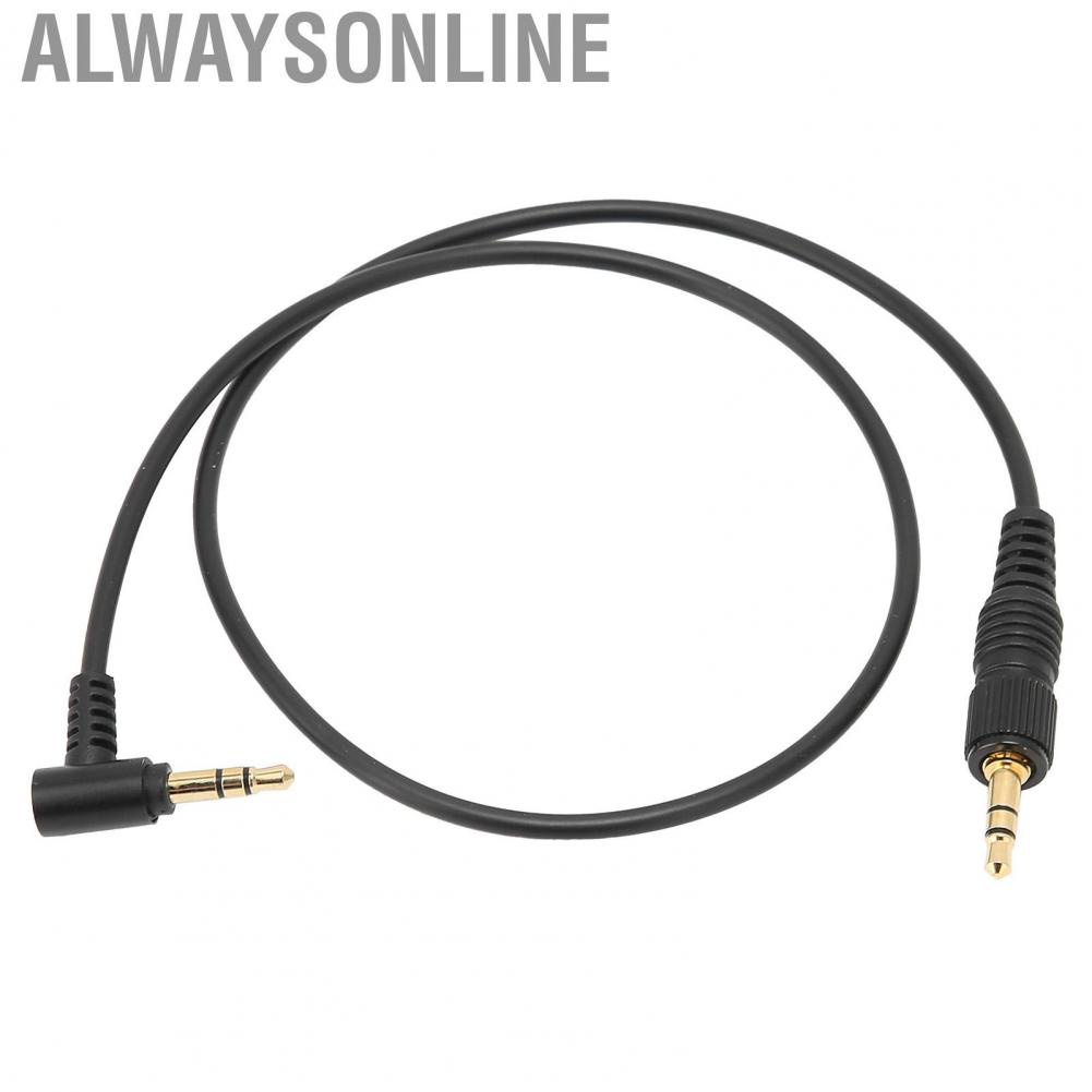 Alwaysonline Microphone Cable Headphone Audio 3.5mm with Gold Plated Connectors for Car Speaker Recorder