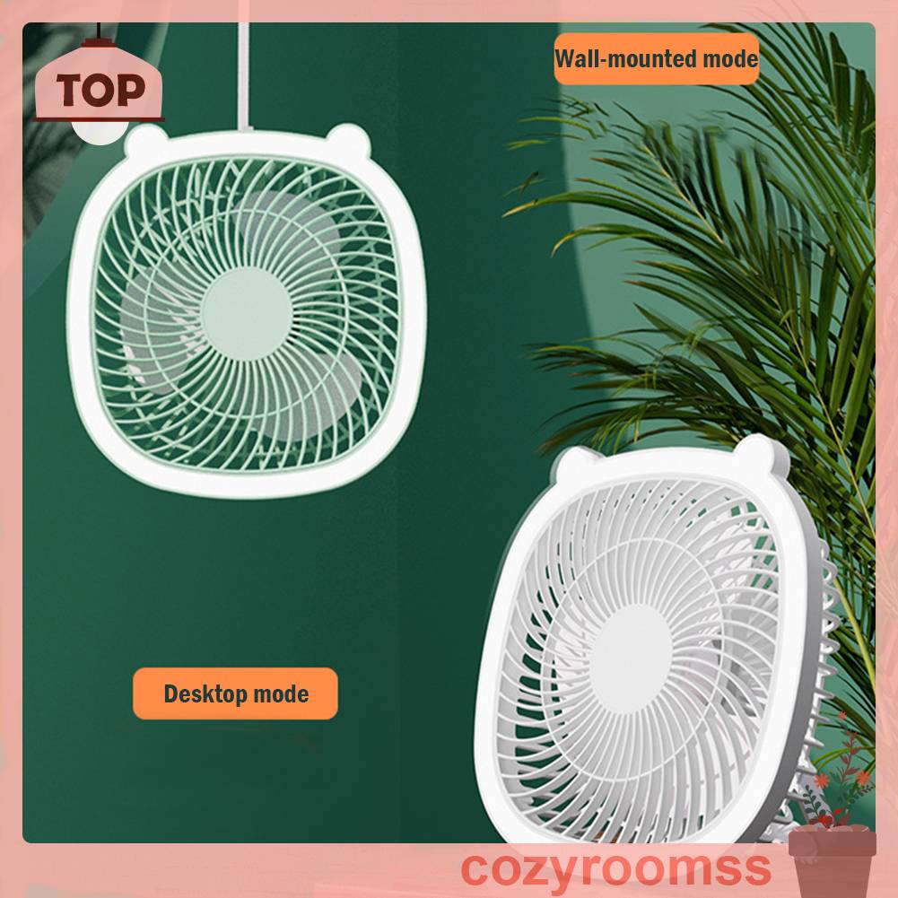 Quạt Điện Làm Mát 3 Tốc Độ 1200MAH Có Thể Gập Lại Cho Văn Phòng / Nhà Ở