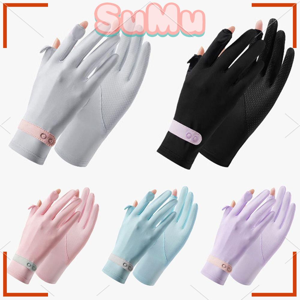 SUMU Găng Tay Lụa Mỏng Chống Tia UV Cho Nữ