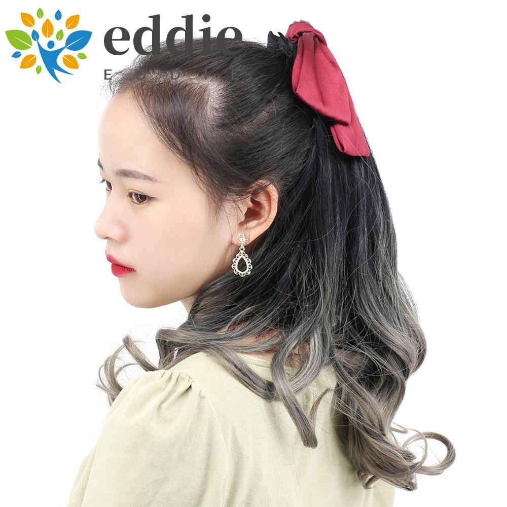 26EDIE Tóc Giả Đuôi Ngựa Xoăn Dài Màu Nâu Hồng Tự Nhiên Chất Lượng Cao