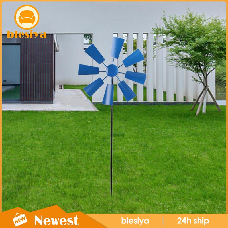 [Blesiya] Cối Xay Gió Điêu Khắc Bằng Sắt Trang Trí Sân Vườn