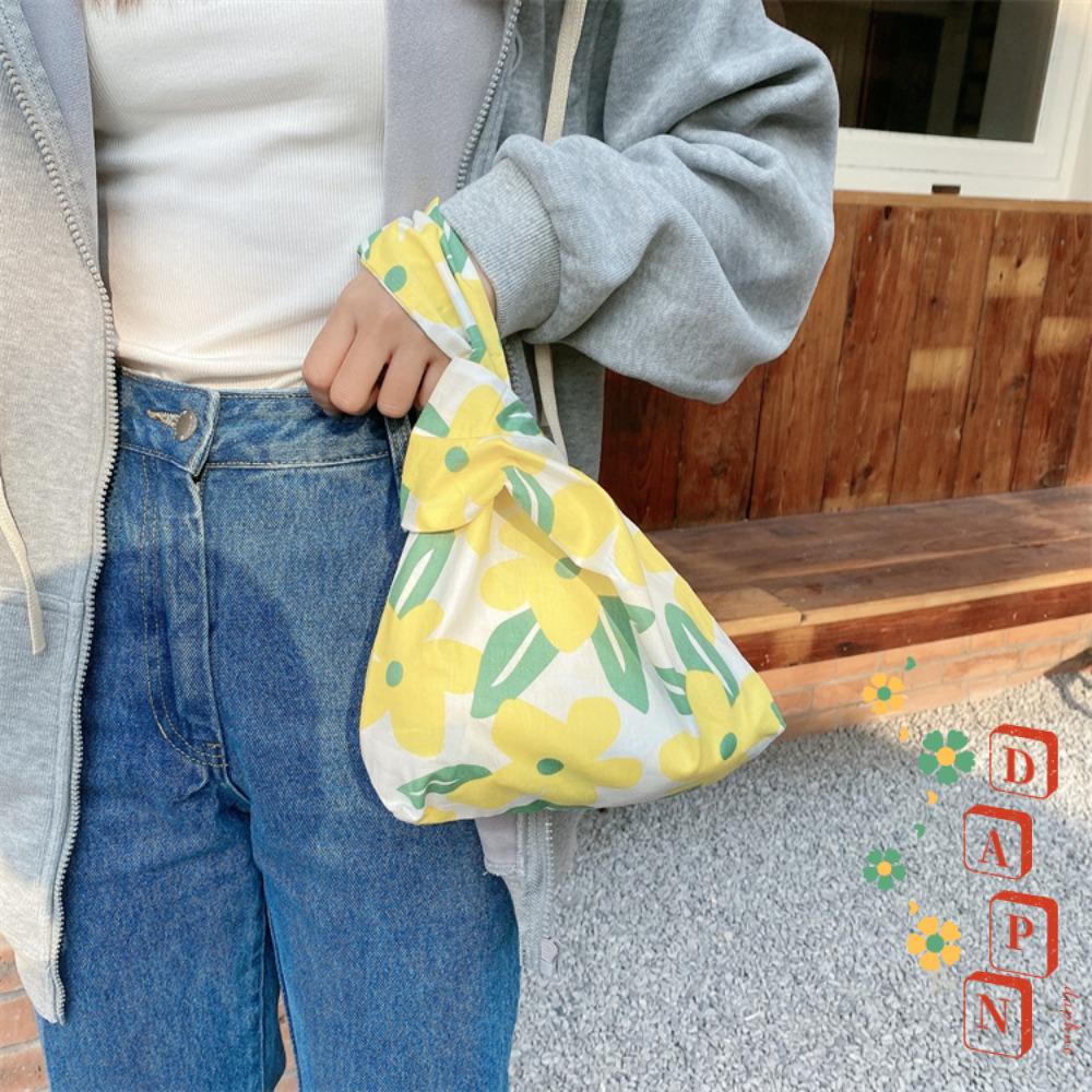 Túi Đeo Cổ Tay Thắt Nút Gọn Nhẹ Chống Thấm Nước Họa Tiết Hoa Thời Trang Cho Nữ