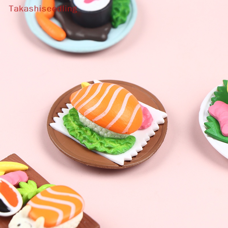 Mô Hình Sushi Mini Tỉ Lệ 1: 6 Trang Trí Nhà Búp Bê Phong Cách Nhật Bản