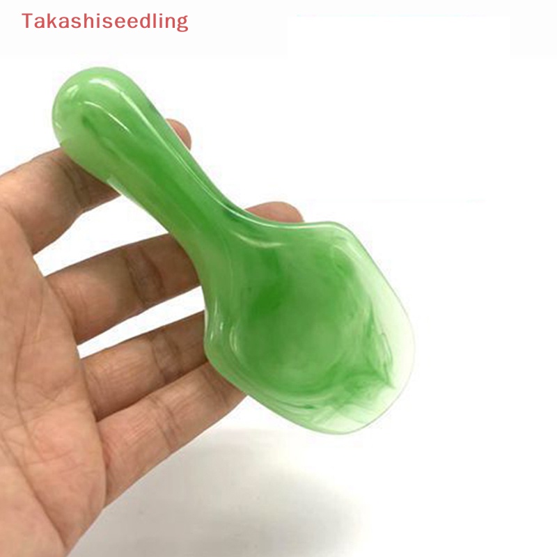 (Takashiseedling) Dụng Cụ Mát Xa Guasha Bằng Nhựa Resin Tự Nhiên Thư Giãn Cơ Bắp