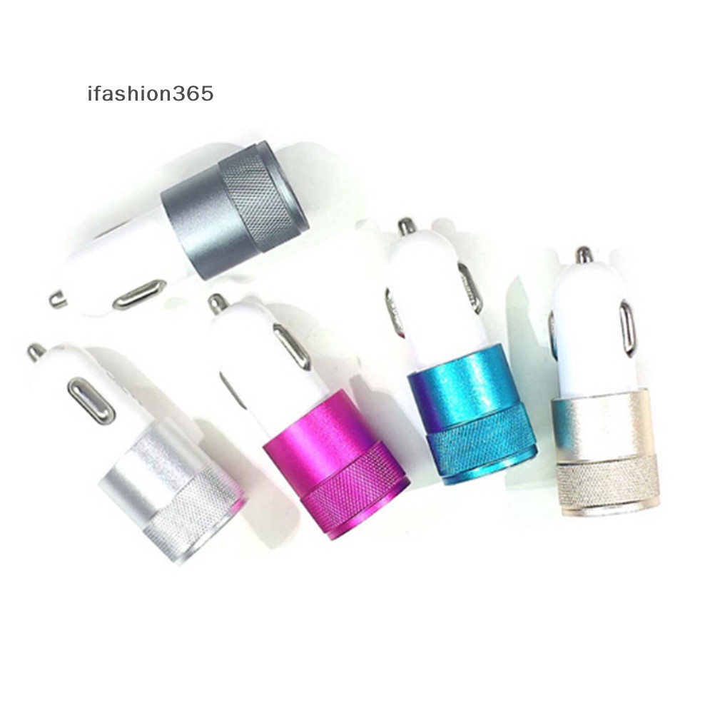 Tẩu Sạc Nhanh 2 Cổng USB DC 3.1A Mini Tiện Dụng Cho Điện Thoại / Máy Tính Bảng / laptop ifashion365