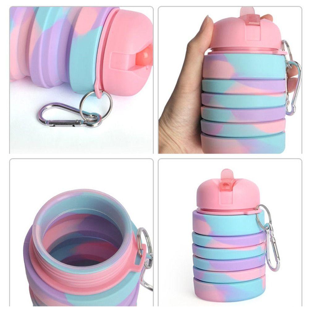 MYRONGVN Cốc Uống Nước Thể Thao Bằng Silicone Có Thể Thu Gọn Tiện Lợi