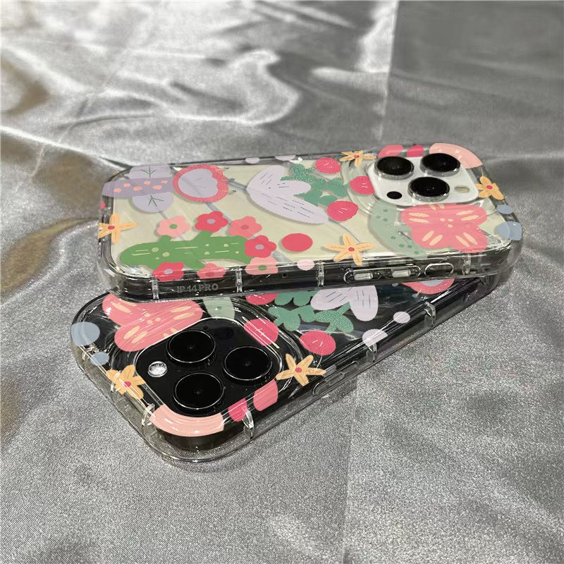 Ốp Điện Thoại Mềm Trong Suốt Họa Tiết Cây Xương Rồng Dành Cho iPhone 1178 / 1312Iphone 14 Pro Max xr