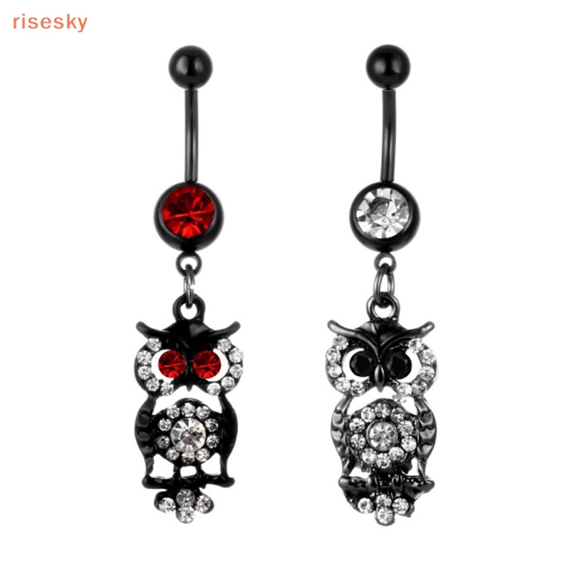 1 Khuyên Rốn Bằng Thép Đính Đá Zircon Hình Trái Tim