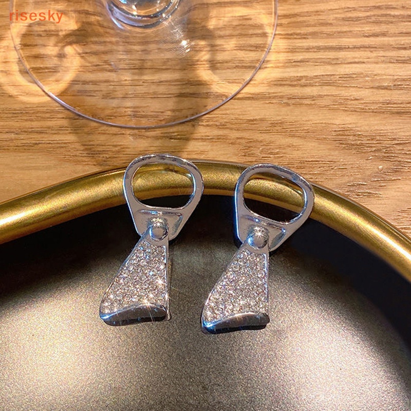 1 Đôi Bông Tai Hình Lon Nước Bằng Hợp Kim Đính Đá Thời Trang Dành Cho Nữ