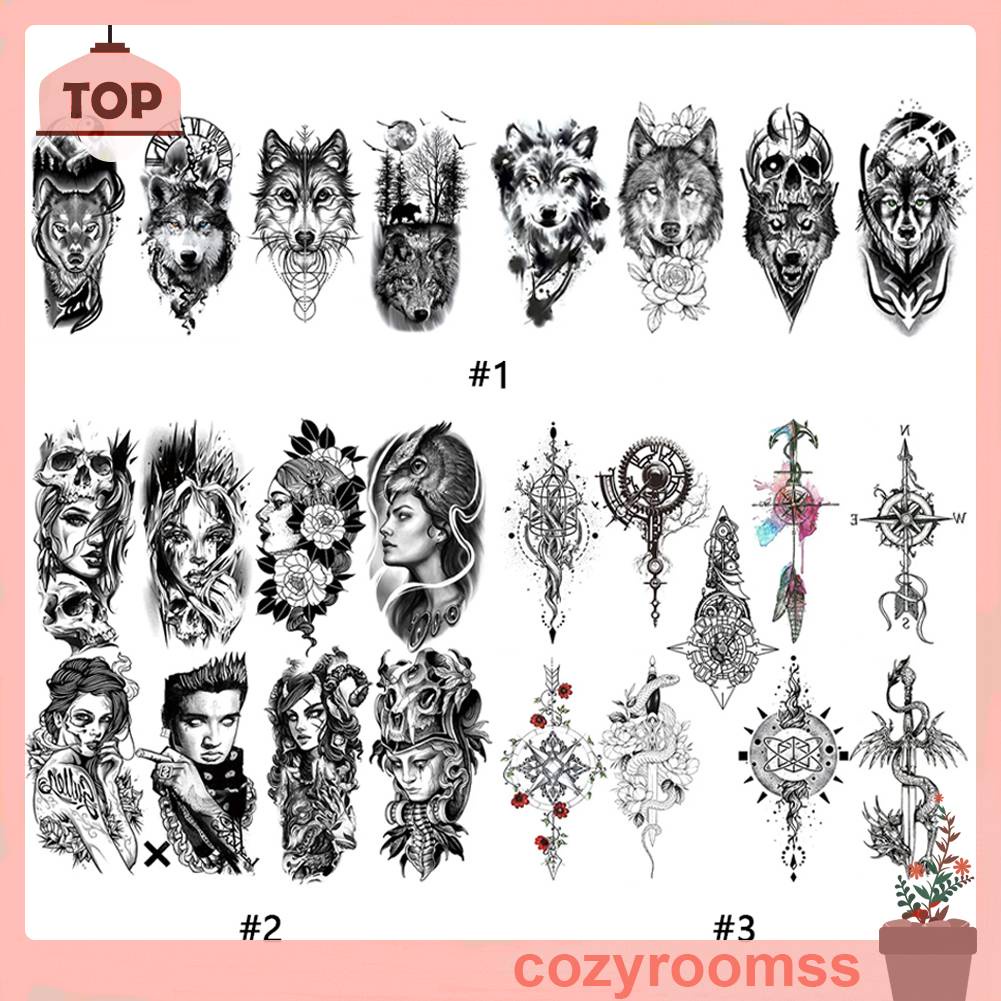 Hình Xăm Dán Tạm Thời Chống Nước Dùng Một Lần Độc Đáo