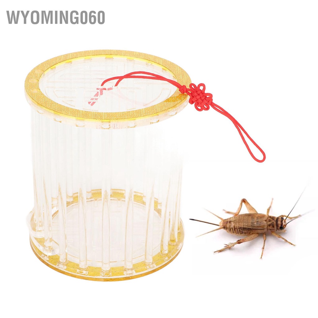 Wyoming060 Lồng Bọ Hình Tròn Di Động Acrylic Châu Chấu Critter Sinh Sản Cho Thú Cưng Nhỏ