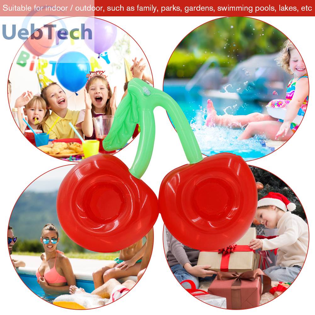 Giá Đỡ Cốc Uống Cocktail Hình Quả Cherry Nổi Trên Mặt Nước Bể bơi