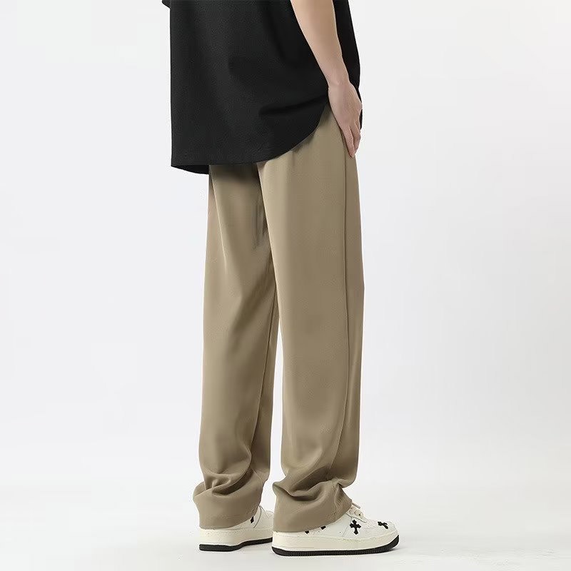 Quần Dài Thể Thao Dáng Rộng Màu Trơn Co Giãn Tốt Thời Trang Trẻ Trung Cho Nam