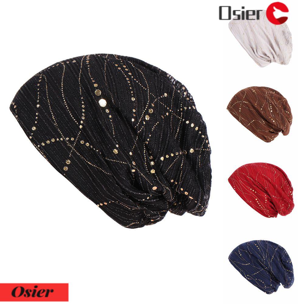 OSIER1 Mũ Trùm Đầu Co Giãn Thời Trang Cho Nữ