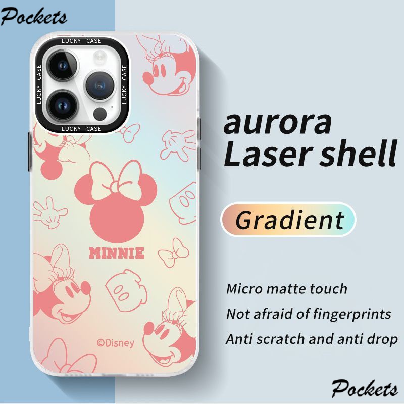 Ốp Điện Thoại Màu Laser Họa Tiết Đầu To Minnie Cho Iphone Xr128Plus 1314IMD promax Apple 2UUU