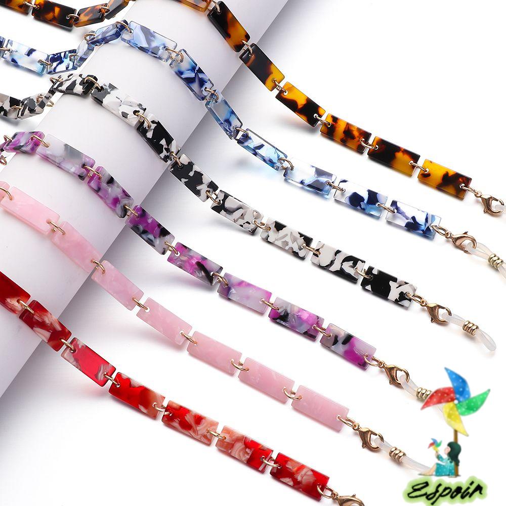 ESPO Dây Đeo Mắt Kính Bằng Acrylic Kèm Giá Đỡ Hình Rùa Độc Đáo