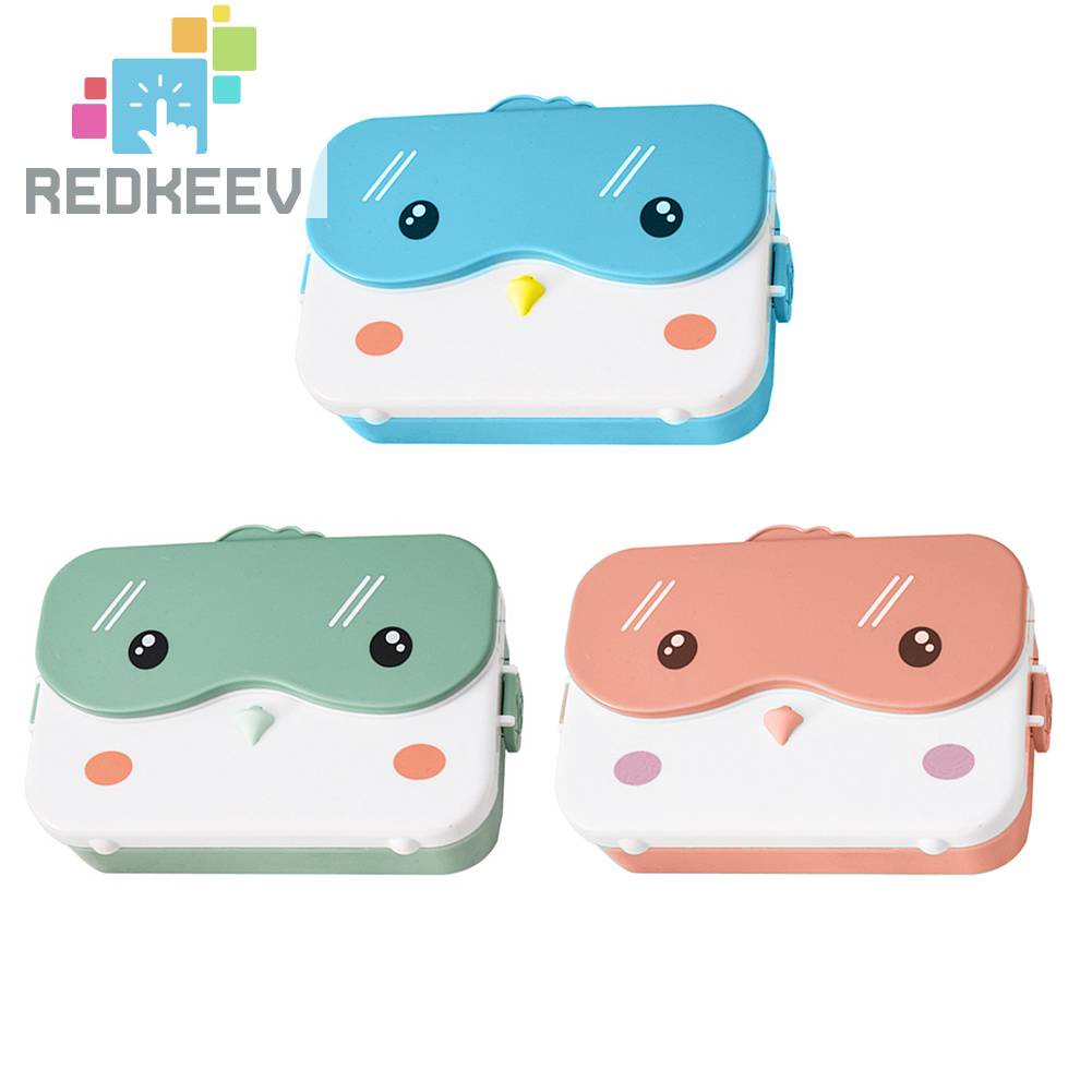 Hộp cơm Cách Nhiệt Chống Tràn In Hoạt Hình Dễ Thương Cho Học Sinh