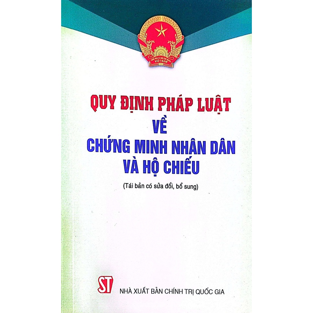 Sách Quy Định Pháp Luật Về Chứng Minh Nhân Dân Và Hộ Chiếu