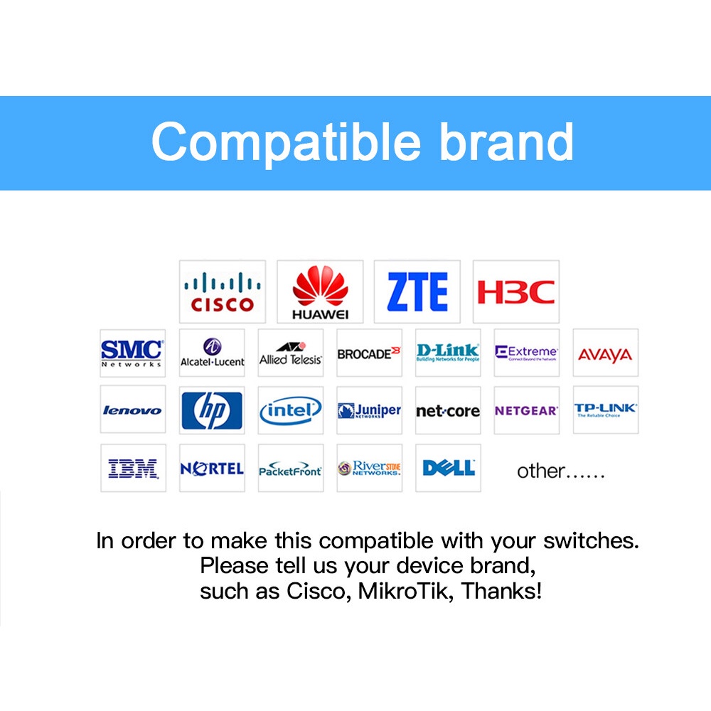 1.25G SFP Module LC Singlemode Dual Fiber 20/40/80/120KM Tương thích với Cisco/Mikrotik GLC-LH-SM