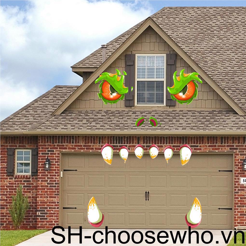 Miếng Dán Sàn Nhà Hình Mắt Quái Vật Kinh Dị Trang Trí Halloween