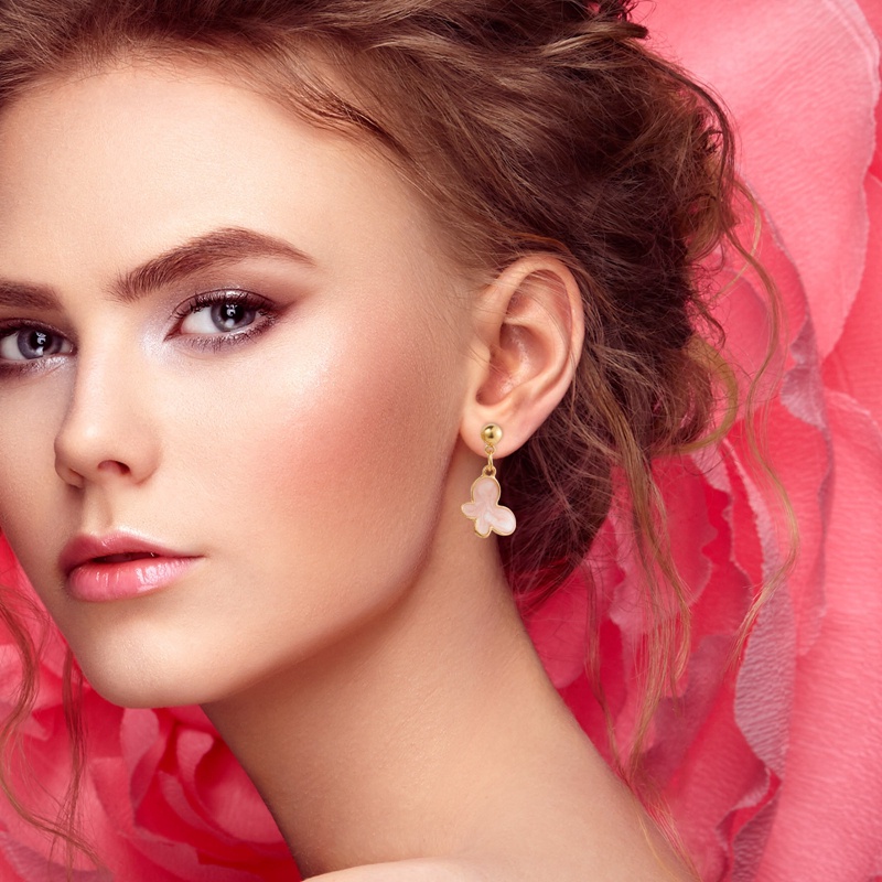 Ygt Bông Tai Acrylic Dáng Dài Hình Bướm / Rắn Đính Ngọc Trai Phong Cách Bohemian Thời Trang Cho