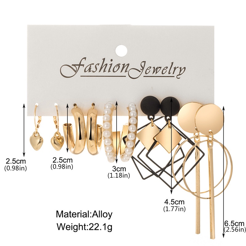 Ygt Set 5 Đôi Khuyên Tai Hình Bướm Đính Ngọc Trai Phong Cách Hàn Quốc Dành Cho Nữ